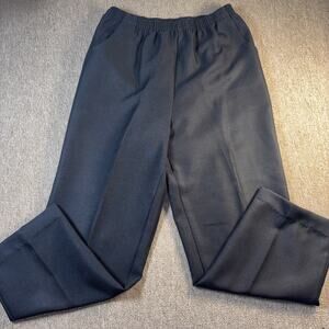 Vintage Women’s Haband Polyester Pants Black Elastic Waist Size 16